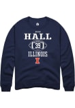 Main image for Aidan Hall Rally Mens Navy Blue Illinois Fighting Illini NIL Sport Icon Crew Sweatshirt