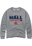 Main image for Aidan Hall Rally Mens Graphite Illinois Fighting Illini NIL Stacked Box Crew Sweatshirt