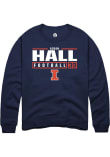 Main image for Aidan Hall Rally Mens Navy Blue Illinois Fighting Illini NIL Stacked Box Crew Sweatshirt