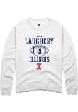 Main image for Aidan Laughery Rally Mens White Illinois Fighting Illini NIL Sport Icon Crew Sweatshirt