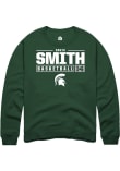 Main image for Davis Smith Rally Mens Green Michigan State Spartans NIL Stacked Box Crew Sweatshirt
