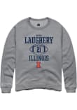 Main image for Aidan Laughery Rally Mens Graphite Illinois Fighting Illini NIL Sport Icon Crew Sweatshirt