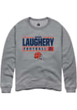 Main image for Aidan Laughery Rally Mens Graphite Illinois Fighting Illini NIL Stacked Box Crew Sweatshirt