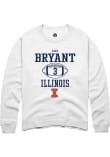 Main image for Alec Bryant Rally Mens White Illinois Fighting Illini NIL Sport Icon Crew Sweatshirt