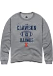 Main image for Ben Clawson Rally Mens Graphite Illinois Fighting Illini NIL Sport Icon Crew Sweatshirt