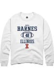 Main image for Bryce Barnes Rally Mens White Illinois Fighting Illini NIL Sport Icon Crew Sweatshirt