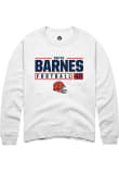 Main image for Bryce Barnes Rally Mens White Illinois Fighting Illini NIL Stacked Box Crew Sweatshirt