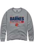 Main image for Bryce Barnes Rally Mens Graphite Illinois Fighting Illini NIL Stacked Box Crew Sweatshirt