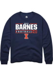 Main image for Bryce Barnes Rally Mens Navy Blue Illinois Fighting Illini NIL Stacked Box Crew Sweatshirt