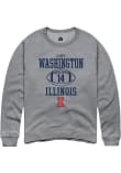Main image for Casey Washington Rally Mens Graphite Illinois Fighting Illini NIL Sport Icon Crew Sweatshirt