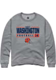 Main image for Casey Washington Rally Mens Graphite Illinois Fighting Illini NIL Stacked Box Crew Sweatshirt