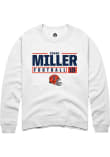 Main image for Chase Miller Rally Mens White Illinois Fighting Illini NIL Stacked Box Crew Sweatshirt