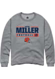 Main image for Chase Miller Rally Mens Graphite Illinois Fighting Illini NIL Stacked Box Crew Sweatshirt