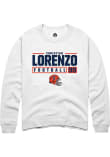 Main image for Christian Lorenzo Rally Mens White Illinois Fighting Illini NIL Stacked Box Crew Sweatshirt