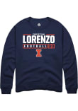 Main image for Christian Lorenzo Rally Mens Navy Blue Illinois Fighting Illini NIL Stacked Box Crew Sweatshirt