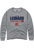Main image for Clayton Leonard Rally Mens Graphite Illinois Fighting Illini NIL Stacked Box Crew Sweatshirt