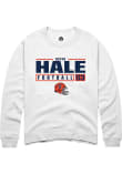 Main image for Devin Hale Rally Mens White Illinois Fighting Illini NIL Stacked Box Crew Sweatshirt
