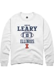 Main image for Donovan Leary Rally Mens White Illinois Fighting Illini NIL Sport Icon Crew Sweatshirt