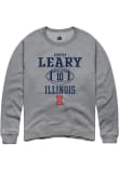 Main image for Donovan Leary Rally Mens Graphite Illinois Fighting Illini NIL Sport Icon Crew Sweatshirt