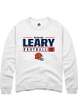 Main image for Donovan Leary Rally Mens White Illinois Fighting Illini NIL Stacked Box Crew Sweatshirt