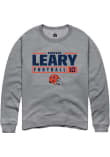 Main image for Donovan Leary Rally Mens Graphite Illinois Fighting Illini NIL Stacked Box Crew Sweatshirt