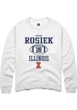 Main image for Dylan Rosiek Rally Mens White Illinois Fighting Illini NIL Sport Icon Crew Sweatshirt