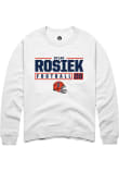 Main image for Dylan Rosiek Rally Mens White Illinois Fighting Illini NIL Stacked Box Crew Sweatshirt