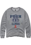 Main image for Eian Pugh Rally Mens Graphite Illinois Fighting Illini NIL Sport Icon Crew Sweatshirt
