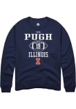 Main image for Eian Pugh Rally Mens Navy Blue Illinois Fighting Illini NIL Sport Icon Crew Sweatshirt