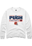 Main image for Eian Pugh Rally Mens White Illinois Fighting Illini NIL Stacked Box Crew Sweatshirt