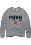 Main image for Eian Pugh Rally Mens Graphite Illinois Fighting Illini NIL Stacked Box Crew Sweatshirt