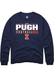 Main image for Eian Pugh Rally Mens Navy Blue Illinois Fighting Illini NIL Stacked Box Crew Sweatshirt