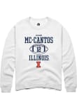 Main image for Elijah Mc-Cantos Rally Mens White Illinois Fighting Illini NIL Sport Icon Crew Sweatshirt