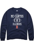 Main image for Elijah Mc-Cantos Rally Mens Navy Blue Illinois Fighting Illini NIL Sport Icon Crew Sweatshirt