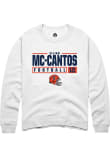 Main image for Elijah Mc-Cantos Rally Mens White Illinois Fighting Illini NIL Stacked Box Crew Sweatshirt