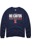 Main image for Elijah Mc-Cantos Rally Mens Navy Blue Illinois Fighting Illini NIL Stacked Box Crew Sweatshirt