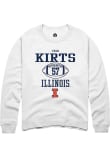 Main image for Evan Kirts Rally Mens White Illinois Fighting Illini NIL Sport Icon Crew Sweatshirt