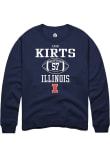 Main image for Evan Kirts Rally Mens Navy Blue Illinois Fighting Illini NIL Sport Icon Crew Sweatshirt
