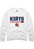 Main image for Evan Kirts Rally Mens White Illinois Fighting Illini NIL Stacked Box Crew Sweatshirt