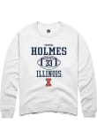 Main image for Ezekiel Holmes Rally Mens White Illinois Fighting Illini NIL Sport Icon Crew Sweatshirt