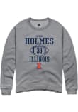 Main image for Ezekiel Holmes Rally Mens Graphite Illinois Fighting Illini NIL Sport Icon Crew Sweatshirt