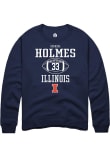 Main image for Ezekiel Holmes Rally Mens Navy Blue Illinois Fighting Illini NIL Sport Icon Crew Sweatshirt