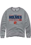 Main image for Ezekiel Holmes Rally Mens Graphite Illinois Fighting Illini NIL Stacked Box Crew Sweatshirt