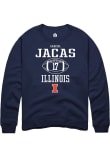 Main image for Gabriel Jacas Rally Mens Navy Blue Illinois Fighting Illini NIL Sport Icon Crew Sweatshirt