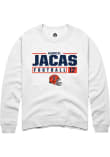 Main image for Gabriel Jacas Rally Mens White Illinois Fighting Illini NIL Stacked Box Crew Sweatshirt