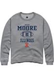 Main image for Griffin Moore Rally Mens Graphite Illinois Fighting Illini NIL Sport Icon Crew Sweatshirt