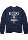 Main image for Griffin Moore Rally Mens Navy Blue Illinois Fighting Illini NIL Sport Icon Crew Sweatshirt