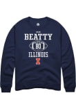 Main image for Hank Beatty Rally Mens Navy Blue Illinois Fighting Illini NIL Sport Icon Crew Sweatshirt