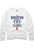 Main image for Hugh Robertson Rally Mens White Illinois Fighting Illini NIL Sport Icon Crew Sweatshirt