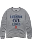 Main image for Hugh Robertson Rally Mens Graphite Illinois Fighting Illini NIL Sport Icon Crew Sweatshirt